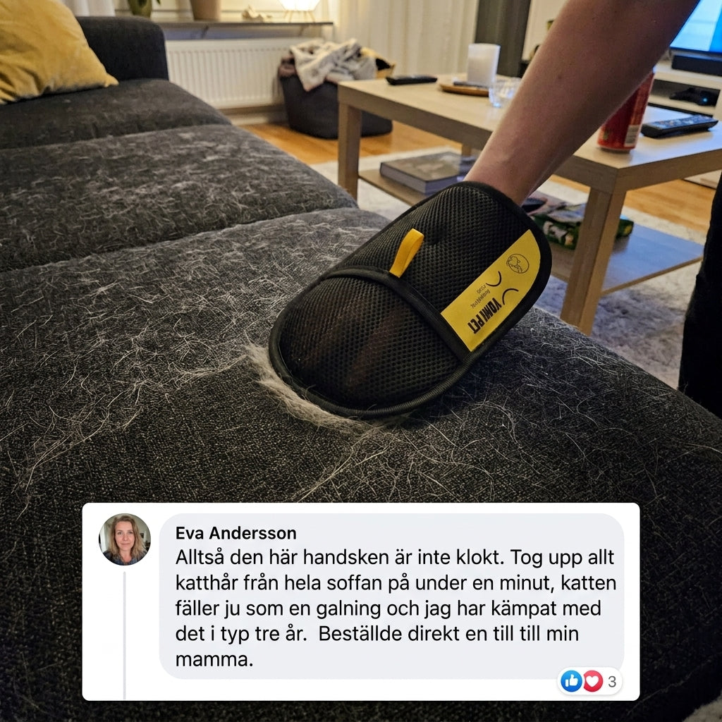 Få rena kläder och möbler på under en minut